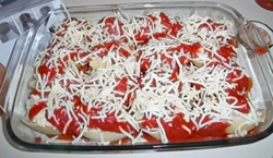 Manicotti using Jumbo Shells. Click on image to view larger size in a new window.
