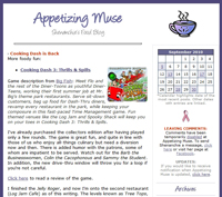 Appetizing Muse's first design (2003-2010); click on image to view larger sample in a new window.