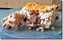Ham & Pinto Casserole. Click on image to view larger size in a new window.