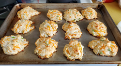 Cheddar & Green Onion Biscuit Poppers. Click on image to view larger size in a new window.