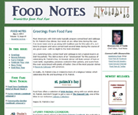 Food Fare Food Notes (March 2013)