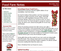 Food Fare Food Notes (Christmas 2010)