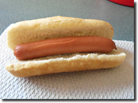 Normal hot dog. Click on image to view larger size in a new window.