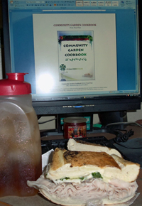 Turkey Sandwich & Iced Tea. Click on image to view larger size in a new window.