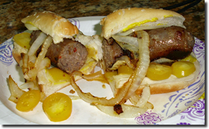 Italian Sausage Sandwich Variation. Click on image to view larger size in a new window.
