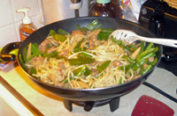 Stir-fry lunch (March 2007).