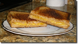 Quick Grilled Cheese Sandwich. Click on image to view larger size in a new window.