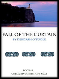 Fourth book cover for "Fall of the Curtain" (now known as "The Keeper's Journal"). Click on image to view larger size in a new window.