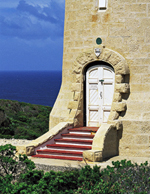 Larkin Estate Details: Entry door to the Banshee Point Lighthouse.