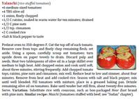 Yalanchi (Iraqi rice-stuffed tomatoes) from "Arabic Cookery." Click on image to view larger size in a new window.