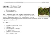 Asparagus with Almond Sauce