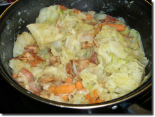 Bacon & Cabbage. Click on image to view larger size in a new window.