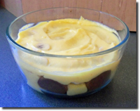 Banana-Vanilla Pudding pre-whipping cream. Click on image to view larger size in a new window.