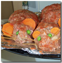 Bloody Baked Rats (raw, before baking). Click on image to view larger size in a new window.