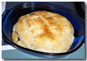 Beef Wellington II: Chuck roast wrapped in cooked puff pastry (click on image to view larger size in a new window).
