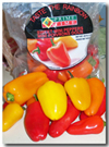 Sweet mini bell peppers. Click on image to view larger size in a new window.