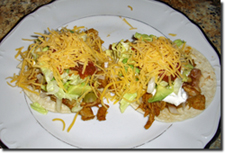 Carnitas (Shredded Pork Tacos). Click on image to view larger size in a new window.