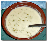 Food Fare: Cream of Celery Soup. (Click on image to view larger size in a new window).