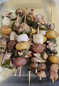 Lemon Pepper Chicken Shish Kabob. Click on image to view larger size in a new window.