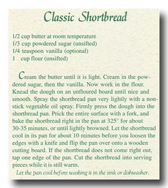 Classic Shortbread recipe from Gael Song.