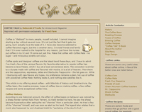 Food Fare Food Articles: Coffee Talk