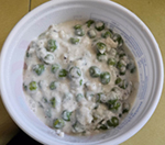 Creamed Peas. Click on image to view larger size in a new window.