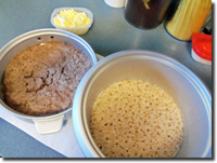 Turkey & Rice just after cooking time. Click on image to view larger size in a new window.