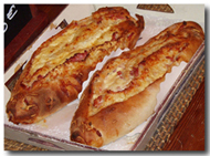 Fougasse (Focaccia Bread); commercially prepared.