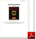 Screenshot of "German Gourmania" in PDF format.