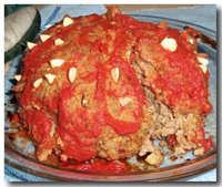 Food Fare: Hedgehog (Meat Pudding with Almonds). Click on image to view larger size in a new window.