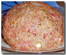 Hedgehog in raw state. Click on image to view larger size in a new window.