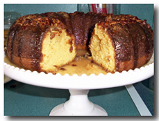 Irish Cream Cake. Click on image to view larger size in a new window.