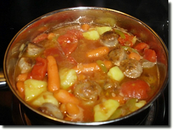Italian Sausage Stew. Click on image to view larger size in a new window.