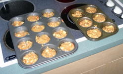 Morning Glory Muffins before baking. Click on image to see larger size in a new window.