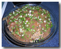 Serving Suggestion: Mushroom Patties topped with gravy and green onions. Click on image to view larger size in a new window.