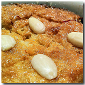 Ravani (almond cake)