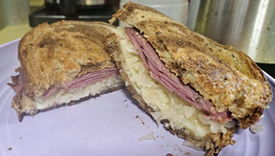 Reuben Sandwich. Click on image to view larger size in a new window.