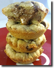 Rolo Stuffed Chocolate Chip Cookie Cups. Click on image to view larger size in a new window.