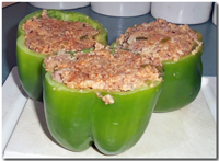 Stuffed Bell Peppers. Click on image to view larger size in a new window.