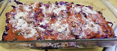 Sauerkraut-Hamburger Casserole. Click on image to view larger size in a new window.