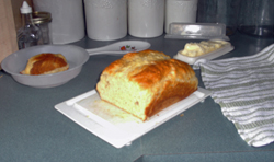 Soda Bread sliced. (Click on image to see larger size in a new window).