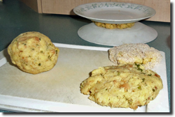 How to form Savory Stuffing Cakes. Click on image to view larger size in a new window.