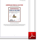 Screenshot of "American Food & Culture" in PDF format.