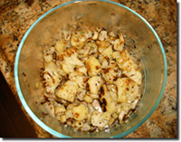 Zahara (Syrian fried cauliflower). Click on image to view larger size in a new window.