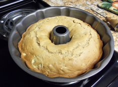 Zucchini Bundt Cake. Click on image to view larger size in a new window.