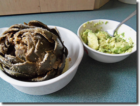 Baked Artichoke and Lemon Avocado. Click on image to view larger size in a new window.
