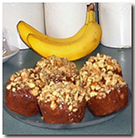 Banana Nutella Muffins. Click on image to view larger size in a new window.