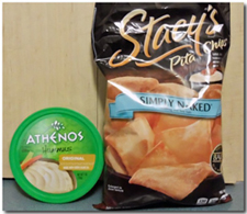 My new favorite snack! Pita Chips & Hummus. Click on image to view larger size in a new window.
