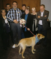 Foofer was the main witness at Shenanchie's wedding to Wilbert Alviso on February 21, 2002. Pictured from left to right: Elva Alviso, George Alviso, Wilbert, Dawn Ashley, Shenanchie, Foofer, Mum (Joyce O'Toole) and Dad (Barney O'Toole).