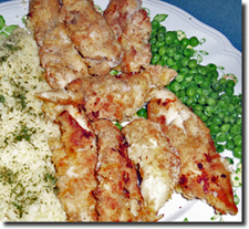 "White House" Crisp Baked Chicken. Click on image to view larger size in a new window.